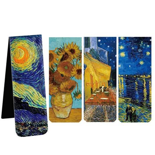 Van Gogh Magnetic Bookmark Set – 4 Pieces