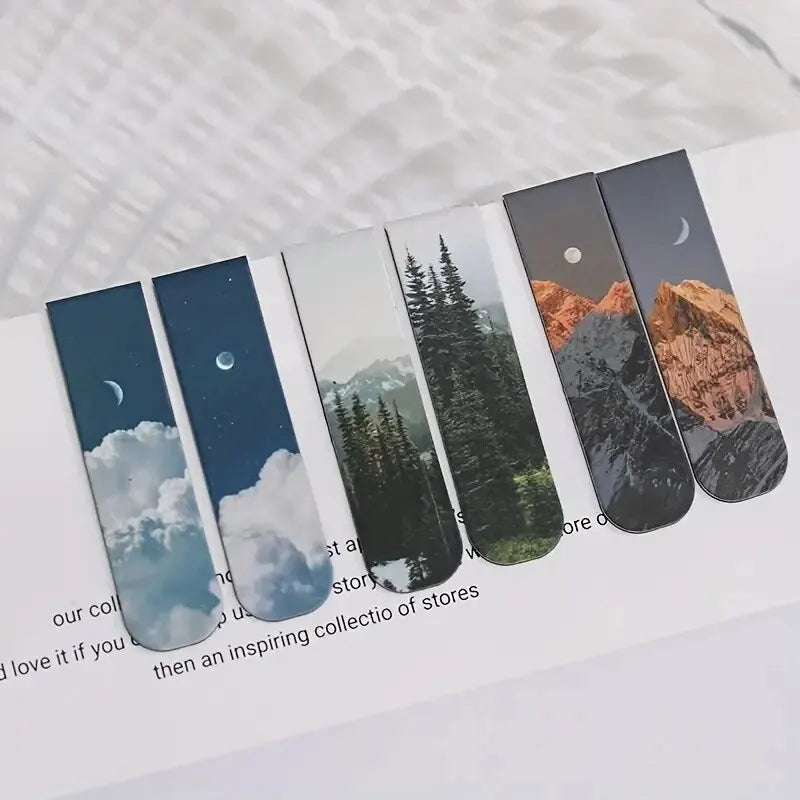 Woodland Pause – Forest Magnetic Bookmark Duo