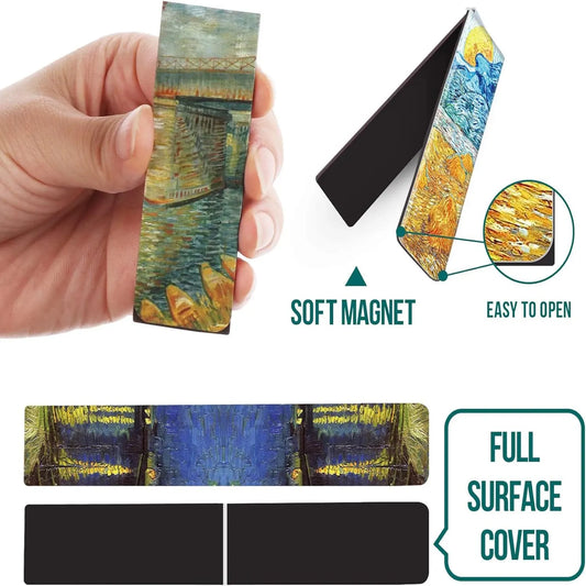 Van Gogh Magnetic Bookmark Set – 4 Pieces